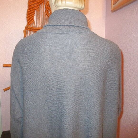 Garnet Hill Cashmere Wool Turtleneck Sweater Size S Pockets Oversized Tunic Soft - Picture 10 of 12